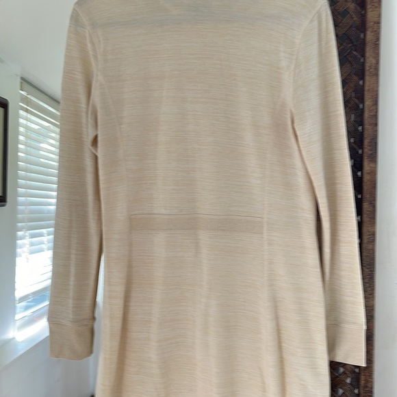 ZeroXposur Comfy Casual Crème Mini Dress With Cowl Neck. - Picture 3 of 7